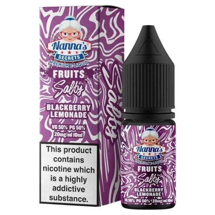 Blackberry Lemonade Nic Salt E-liquid by Nannas Secret Salt 10ml - Absolute Vape