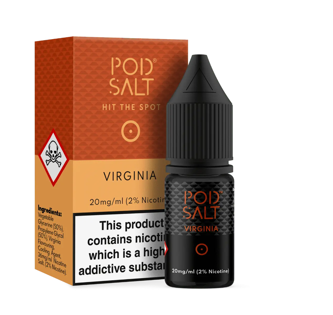 Virgina Nic Salt E-Liquid by Pod Salt 10ml - Absolute Vape