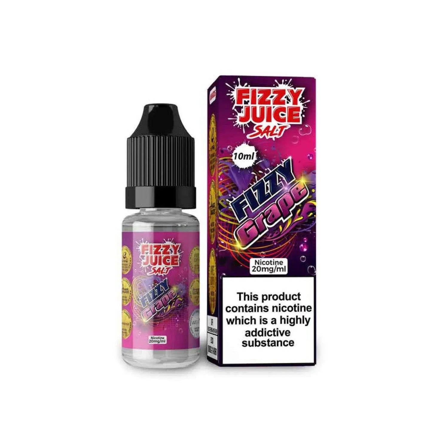 Grape Nic Salt E-Liquid by Mohawk Fizzy Juice Salt 10ml - Absolute Vape