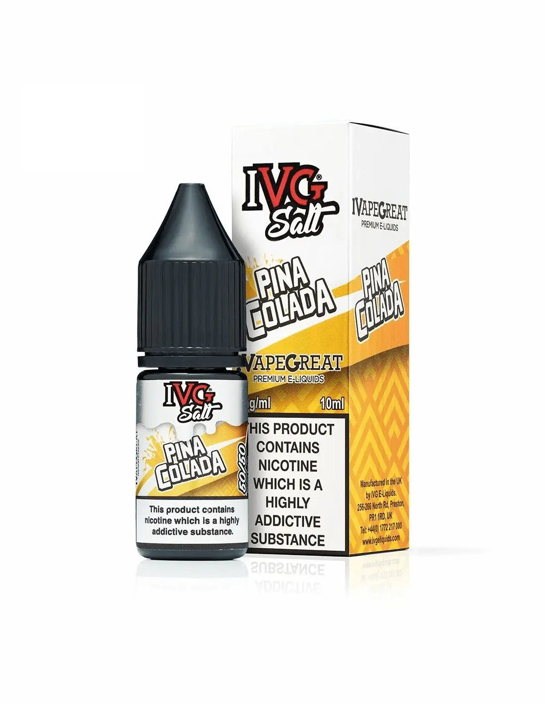 Pina Colada Nic Salt E-Liquid By IVG 10ml - Absolute Vape