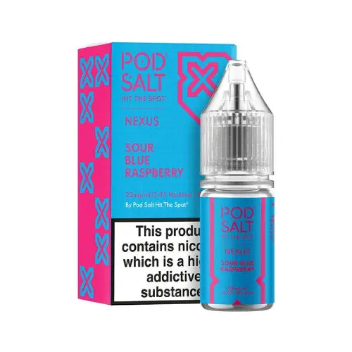 Sour Blue Raspberry Nic Salt E-Liquid by Pod Salt Nexus 10ml - Absolute Vape