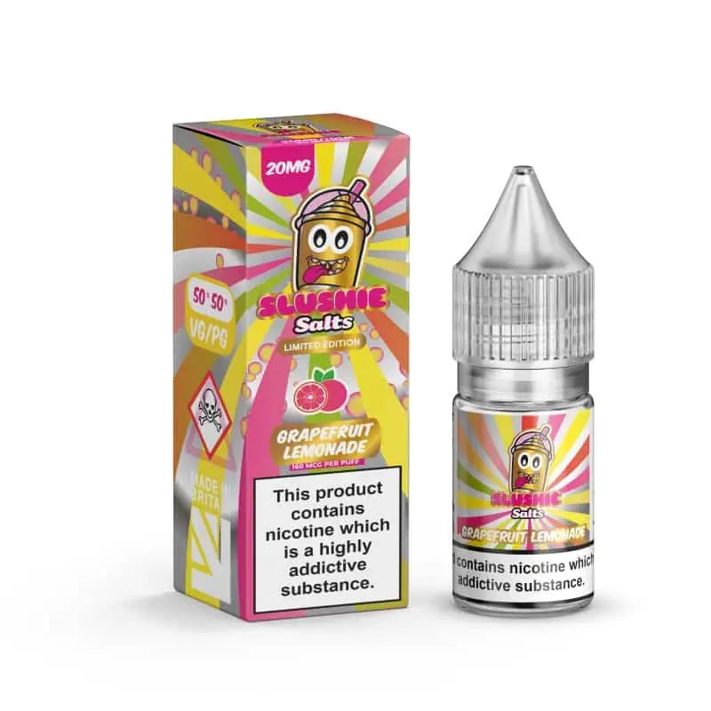 Grapefruit Lemonade Nic Salt E-Liquid by Slush Slushie Salts 10ml - Absolute Vape