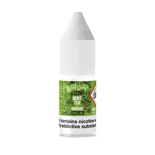 Mint Tea + Rhubarb Nic Salt E-Liquid by Wild Roots 10ml - Absolute Vape