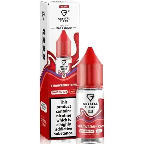 Strawberry Kiwi Nic Salt E-Liquid by Crystal Clear Bar Salts 10ml - Absolute Vape