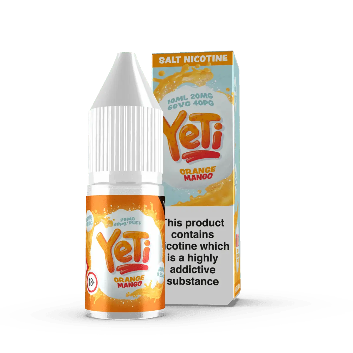 Orange Mango Nic Salt E-liquid by Yeti Salt 10ml - Absolute Vape