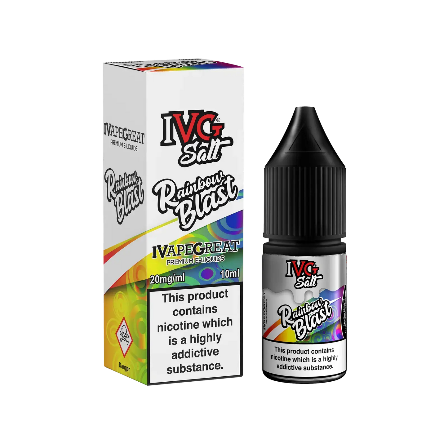 Rainbow Blast Nic Salt E-Liquid By IVG 10ml - Absolute Vape