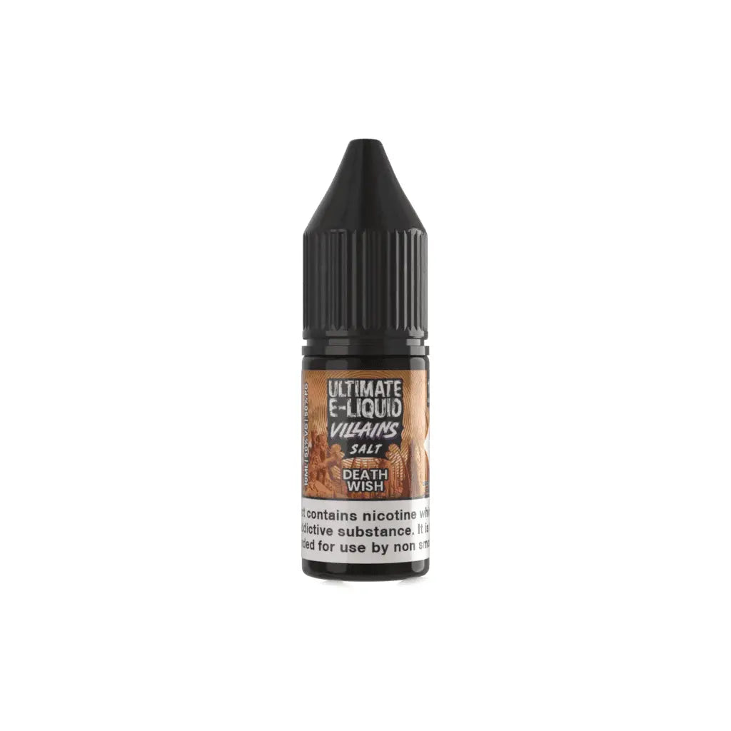 Death Wish Villains Nic Salt E-Liquid by Ultimate Salts 10ml - Absolute Vape