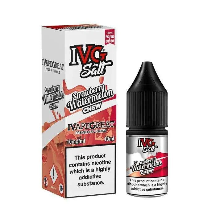 Strawberry Watermelon Chew Nic Salt E-Liquid By IVG 10ml - Absolute Vape