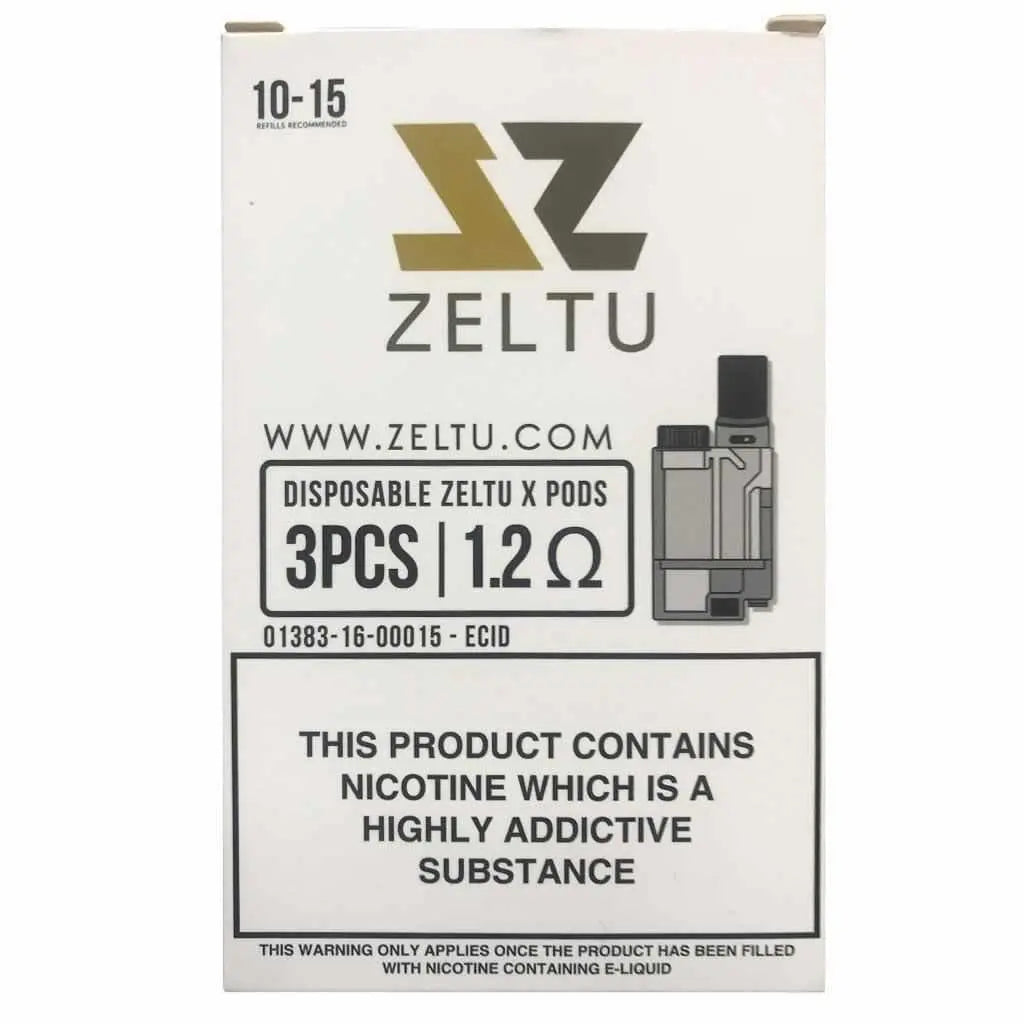 Zeltu X Replacement Pods - 0.6ohm | 1.2ohm | 1.6ohm (3 Pack) - Absolute Vape