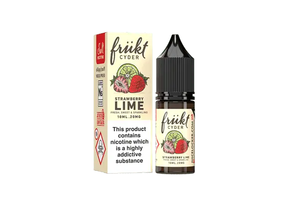 Strawberry Lime Nic Salt E-Liquid by Frukt Cyder 10ml - Absolute Vape