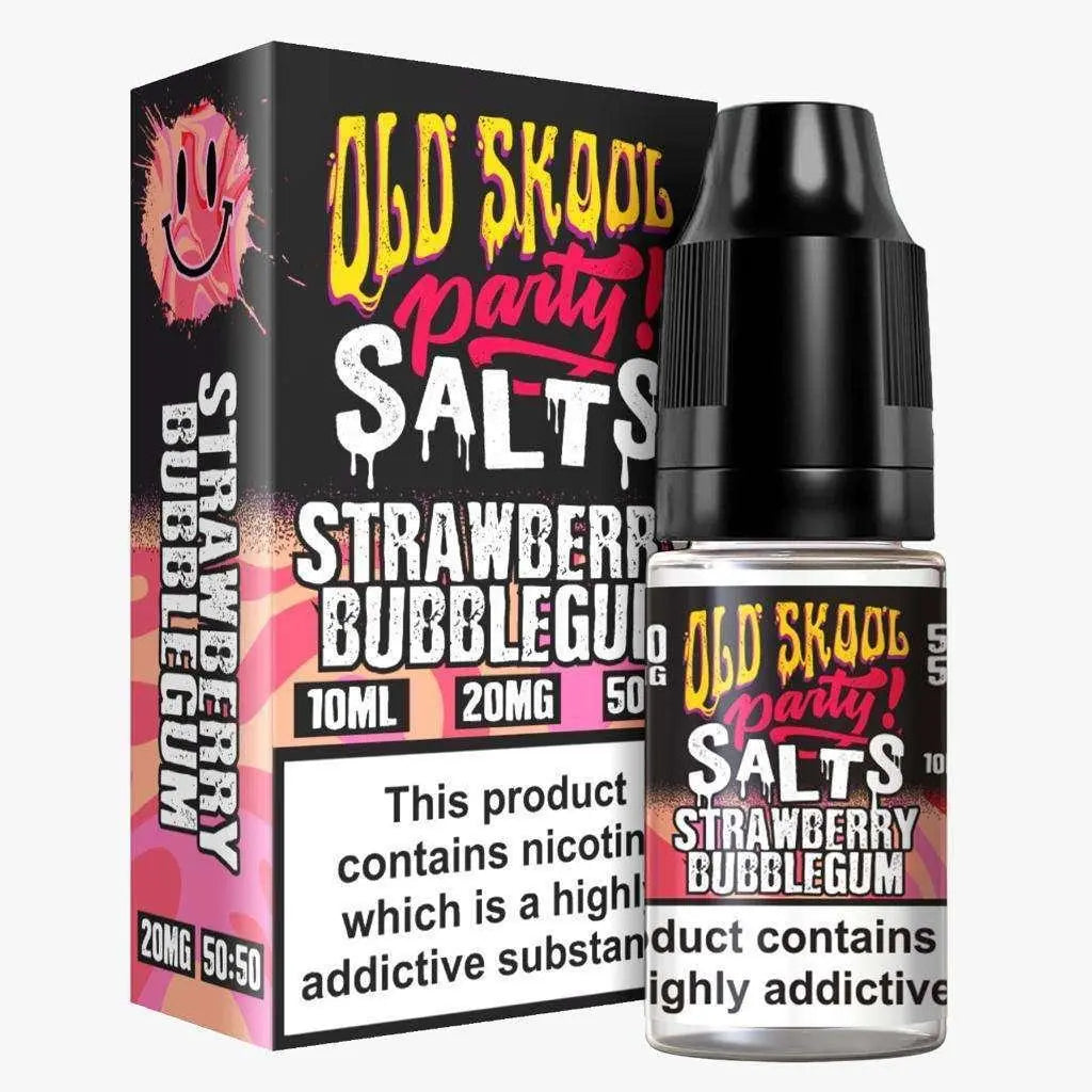 Strawberry Bubblegum Nic Salt E-Liquid by Old Skool Party Salts 10ml - Absolute Vape