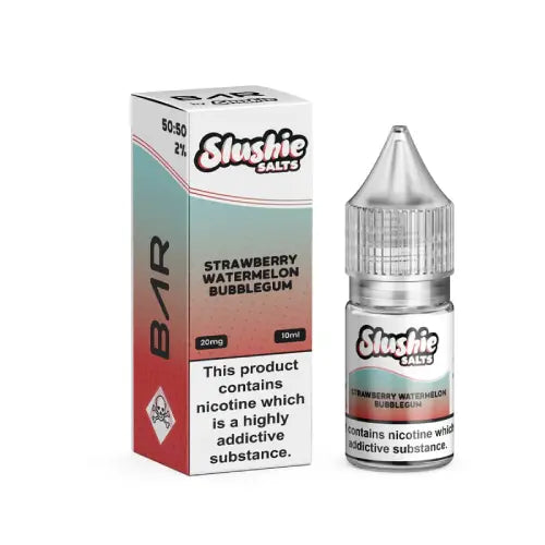 Strawberry Watermelon Bubblegum Nic Salt E-Liquid by BAR by Slushie Salts 10ml - Absolute Vape