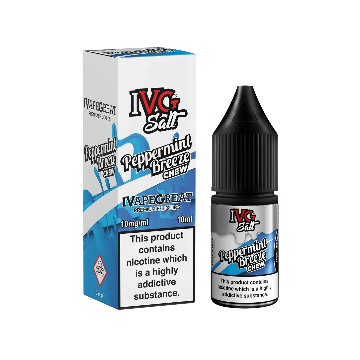 Peppermint Breeze Chew Nic Salt E-Liquid By IVG 10ml - Absolute Vape