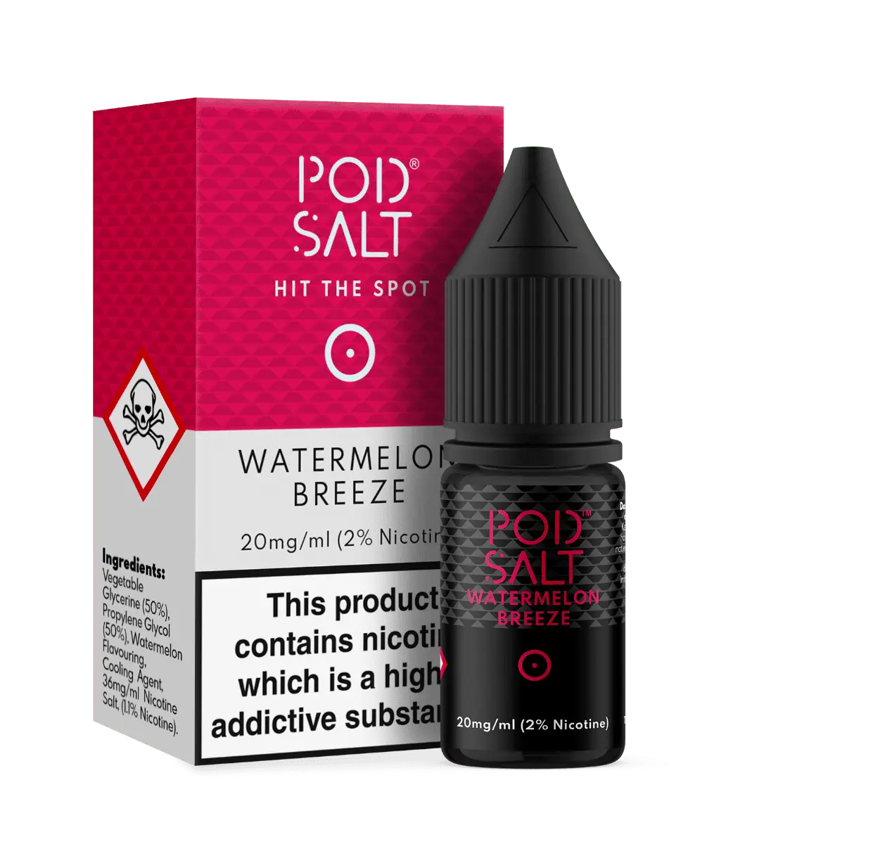 Watermelon Breeze Nic Salt E-Liquid by Pod Salt 10ml - Absolute Vape