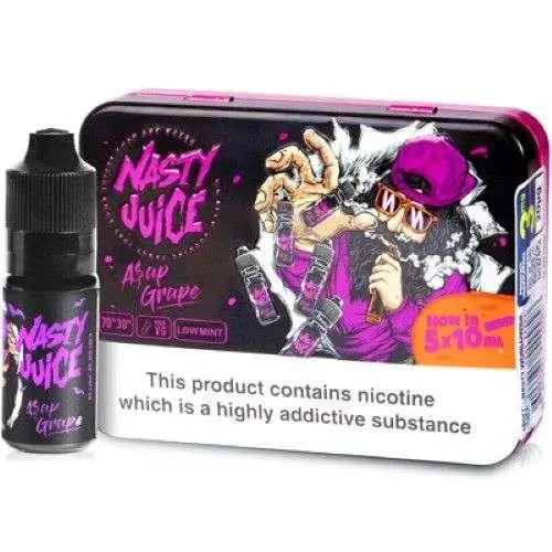 Nasty Juice E Liquid - Asap Grape - 5 x 10ml - Absolute Vape