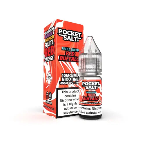 Red Buffalo Nic Salt E-Liquid by Pocket Salt By Drip Hacks 10ml - Absolute Vape
