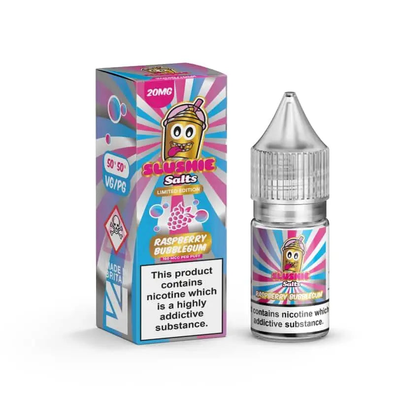 Raspberry Bubblegum Nic Salt E-Liquid by Slush Slushie Salts 10ml - Absolute Vape