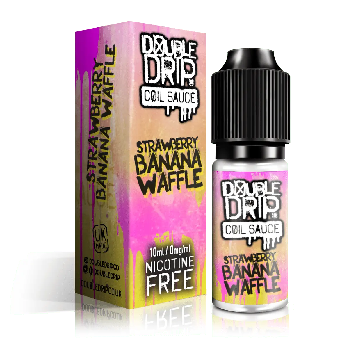 Double Drip E Liquid - Strawberry Banana Waffle - 10ml - Absolute Vape