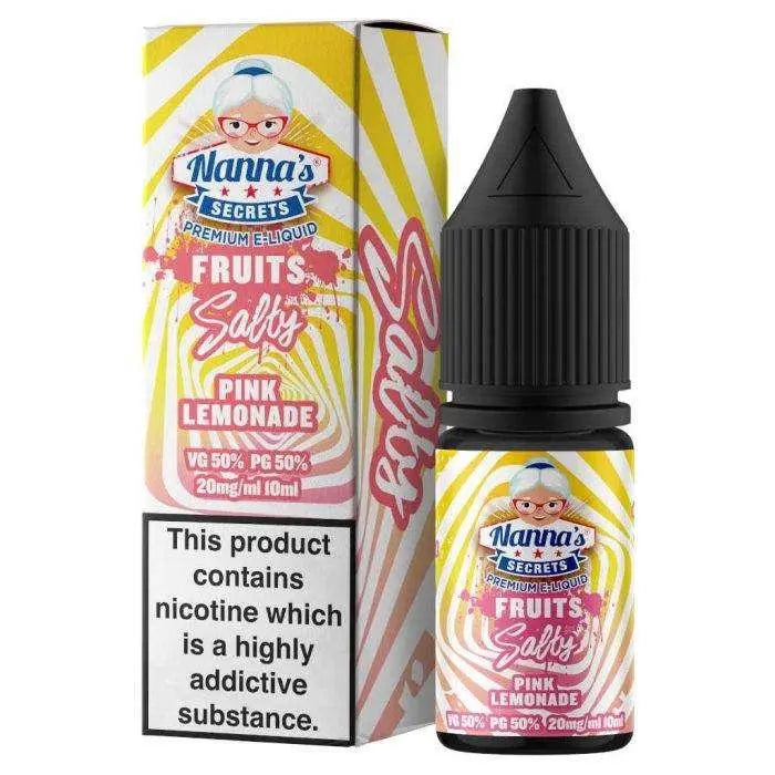 Pink Lemonade Nic Salt E-liquid by Nannas Secret Salt 10ml - Absolute Vape