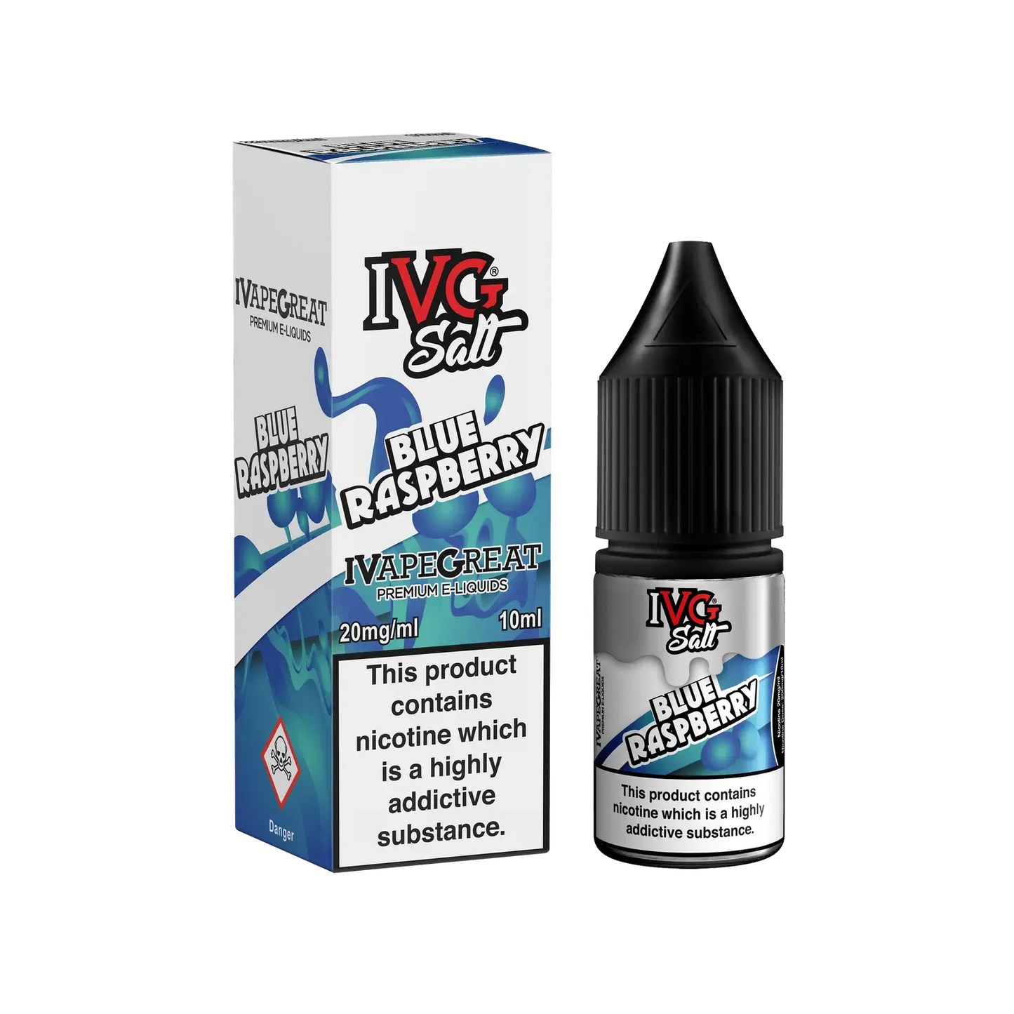 Blue Raspberry Nic Salt E-Liquid By IVG 10ml - Absolute Vape