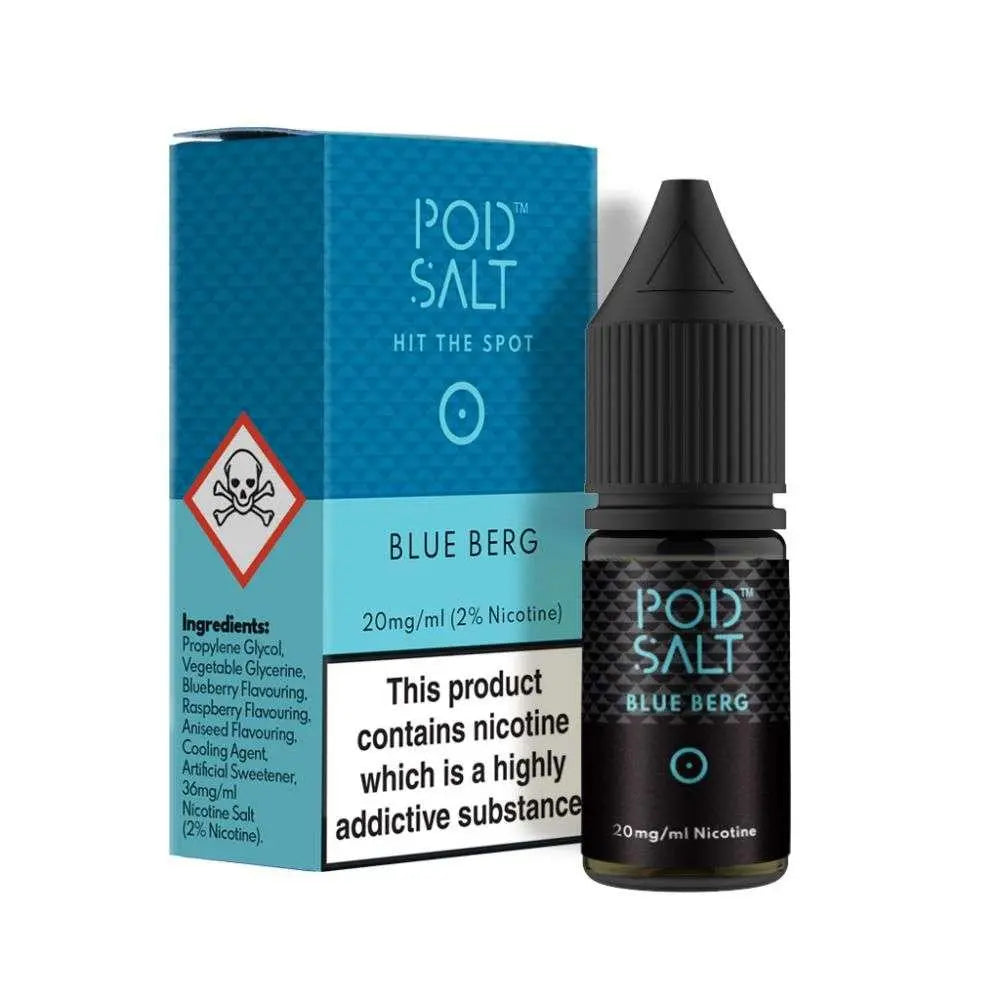 Blue Berg Nic Salt E-Liquid by Pod Salt 10ml - Absolute Vape