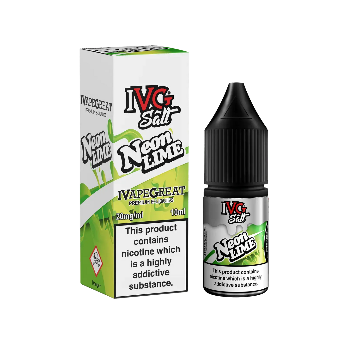Neon Lime Nic Salt E-Liquid By IVG 10ml - Absolute Vape