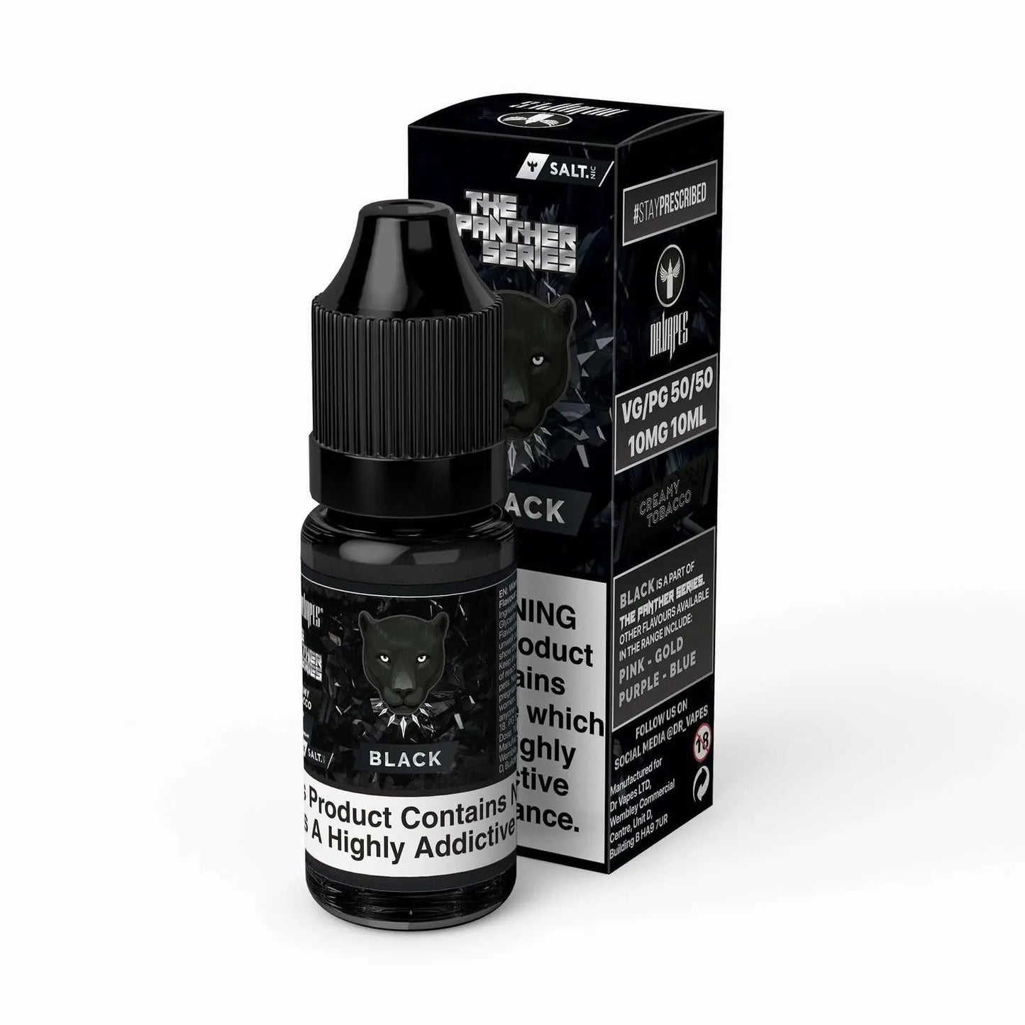 Black Panther Nic Salt E-liquid by Dr Vapes 10ml - Absolute Vape