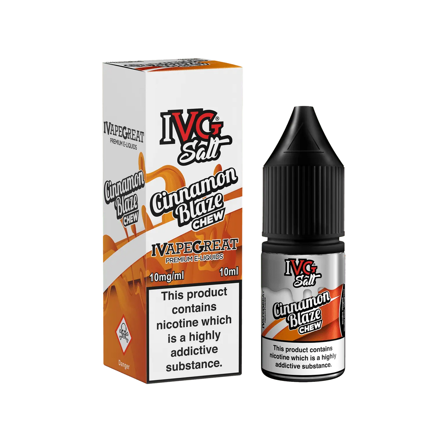 Cinnamon Blaze Chew Nic Salt E-Liquid By IVG 10ml - Absolute Vape