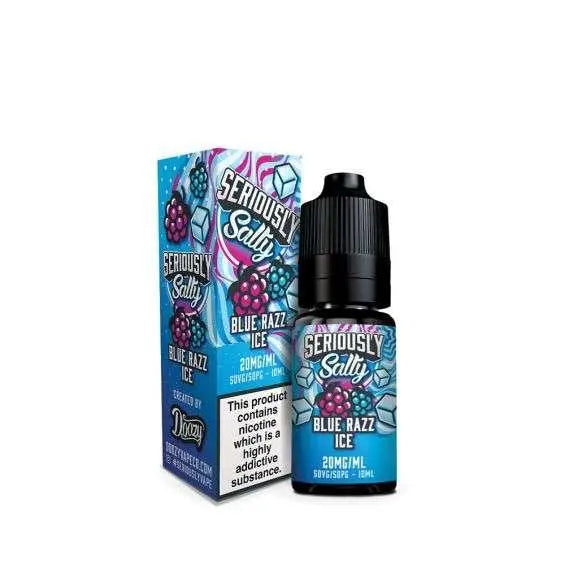 Blue Razz Ice Nic Salt E-Liquid by Doozy Seriously Salty 10ml - Absolute Vape