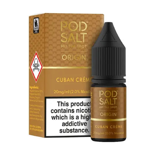 Cuban Creme Nic Salt E-Liquid by Pod Salt Nexus 10ml - Absolute Vape