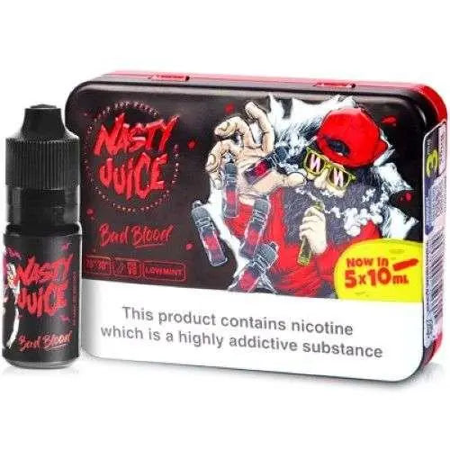 Nasty Juice E Liquid - Bad Blood - 5 x 10ml - Absolute Vape