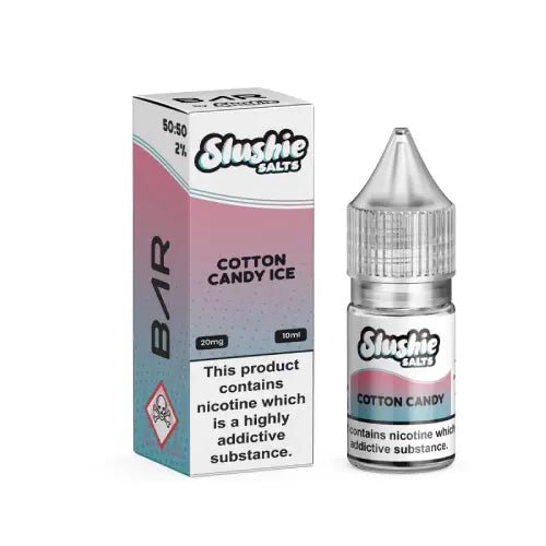 Cotton Candy Ice Nic Salt E-Liquid by BAR by Slushie Salts 10ml - Absolute Vape