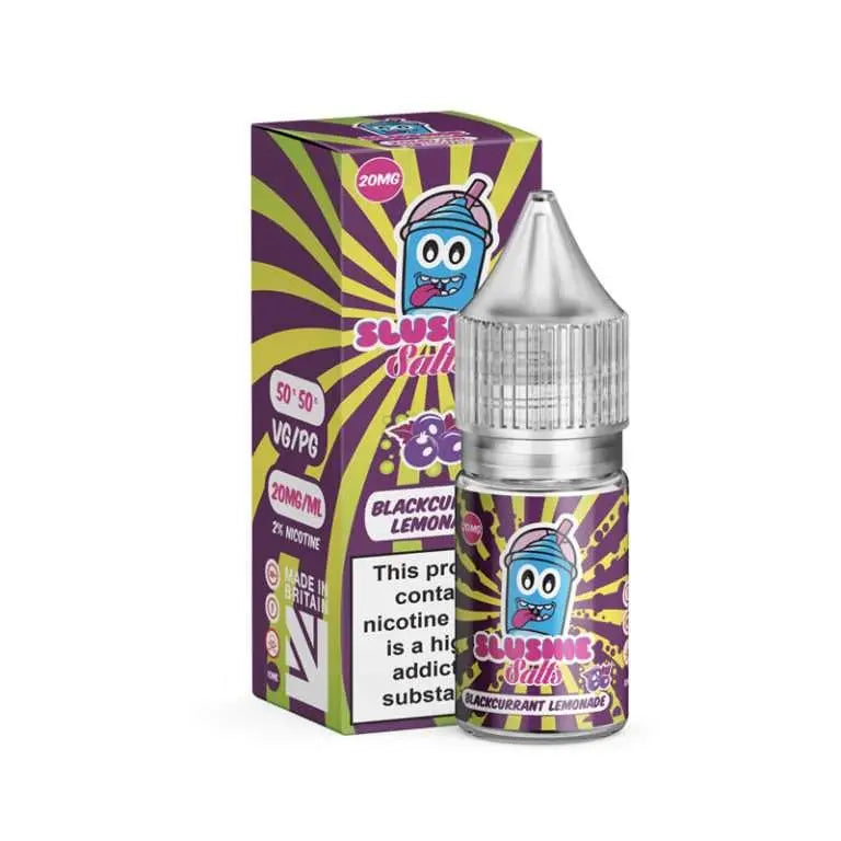 Blackcurrant Lemonade Slush Nic Salt E-Liquid by Slushie Salts 10ml - Absolute Vape