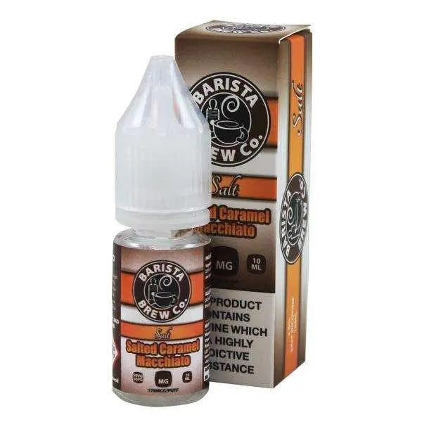 Salted Caramel Macchiato Nic Salt E-liquid by Barista Brew 10ml - Absolute Vape