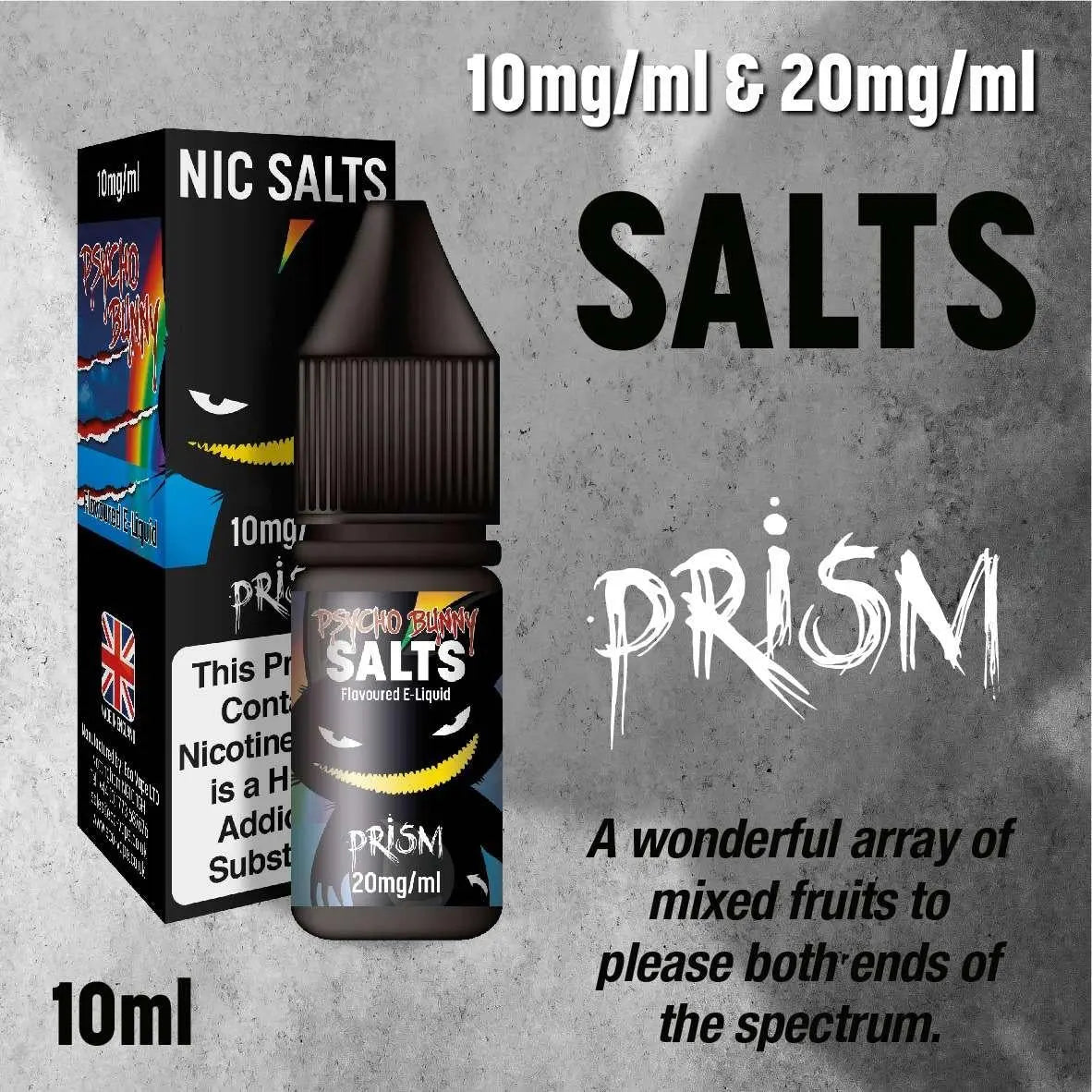 Prism Nic Salt E-liquid by Psycho Bunny 10ml - Absolute Vape