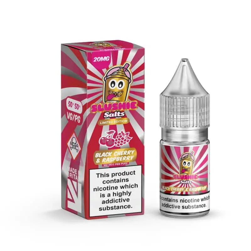 Black Cherry & Raspberry Slush Nic Salt E-Liquid by Slush Slushie Salts 10ml - Absolute Vape