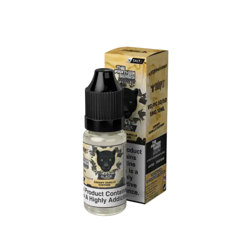Black Custard Nic Salt E-Liquid by Dr Vapes Panther Series Desserts 10ml - Absolute Vape