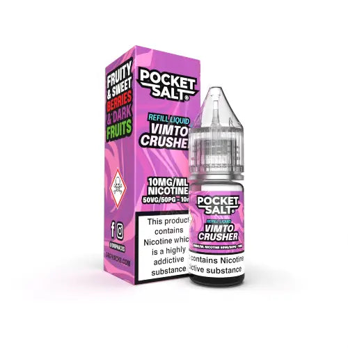 Vimto Crusher Nic Salt E-Liquid by Pocket Salt By Drip Hacks 10ml - Absolute Vape