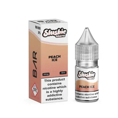 Peach Ice Nic Salt E-Liquid by BAR by Slushie Salts 10ml - Absolute Vape