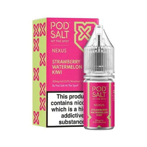 Strawberry Watermelon Kiwi Nic Salt E-Liquid by Pod Salt Nexus 10ml - Absolute Vape