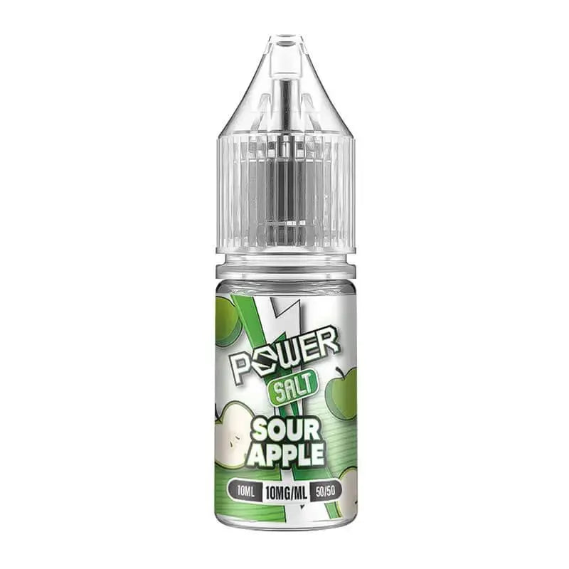Sour Apple Nic Salt E-Liquid by Power Salt 10ml - Absolute Vape