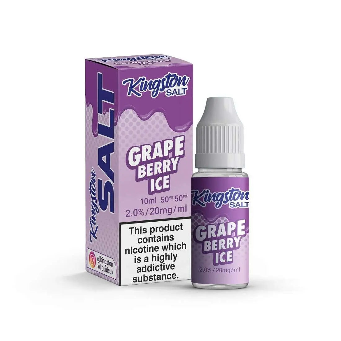 Grapeberry Ice Nic Salt E-Liquid by Kingston Salt 10ml - Absolute Vape