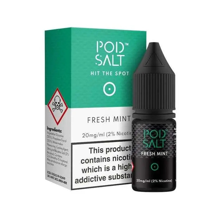 Fresh Mint Nic Salt E-Liquid by Pod Salt 10ml - Absolute Vape