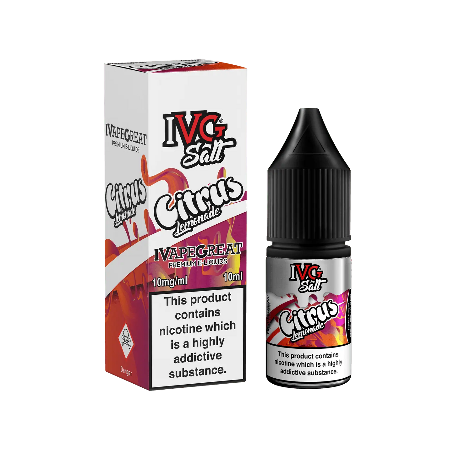 Citrus Lemonade Nic Salt E-Liquid By IVG 10ml - Absolute Vape