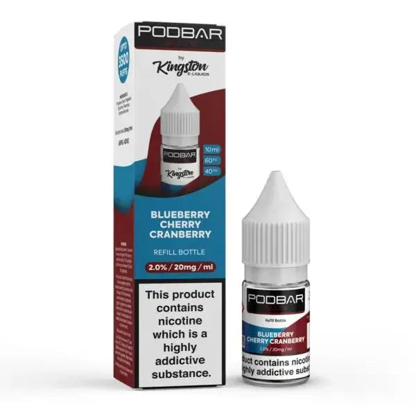 PodBar Salts By Kingston - Blueberry Cherry Cranberry - 10ml - Absolute Vape