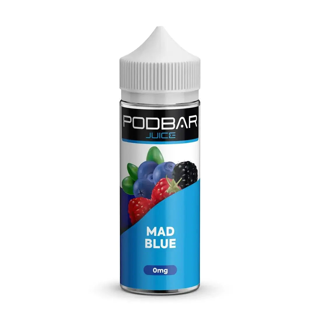 PodBar Juice By Kingston E Liquid - Mad Blue - 100ml - Absolute Vape