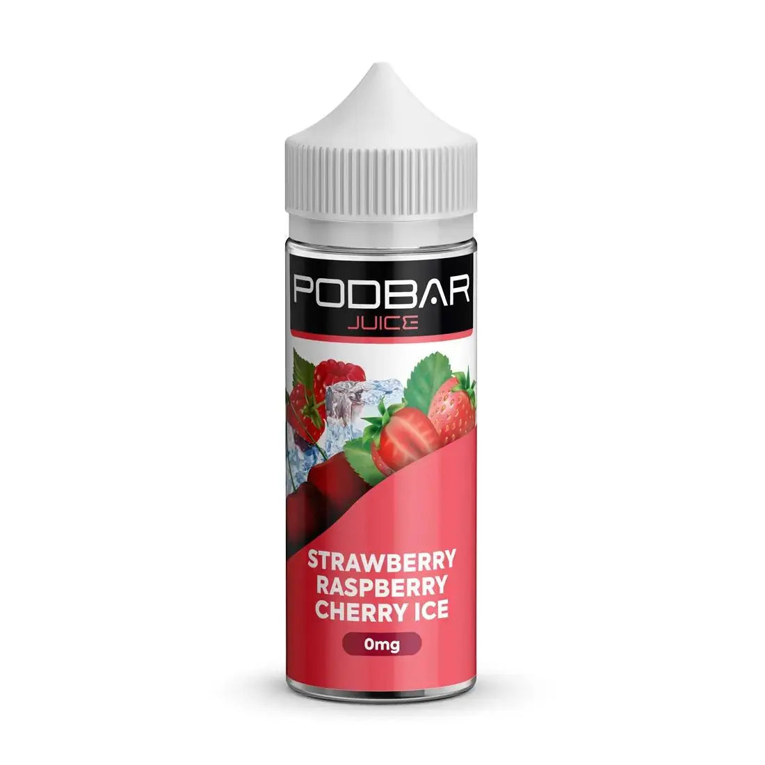 PodBar Juice By Kingston E Liquid - Strawberry Raspberry Cherry Ice - 100ml - Absolute Vape