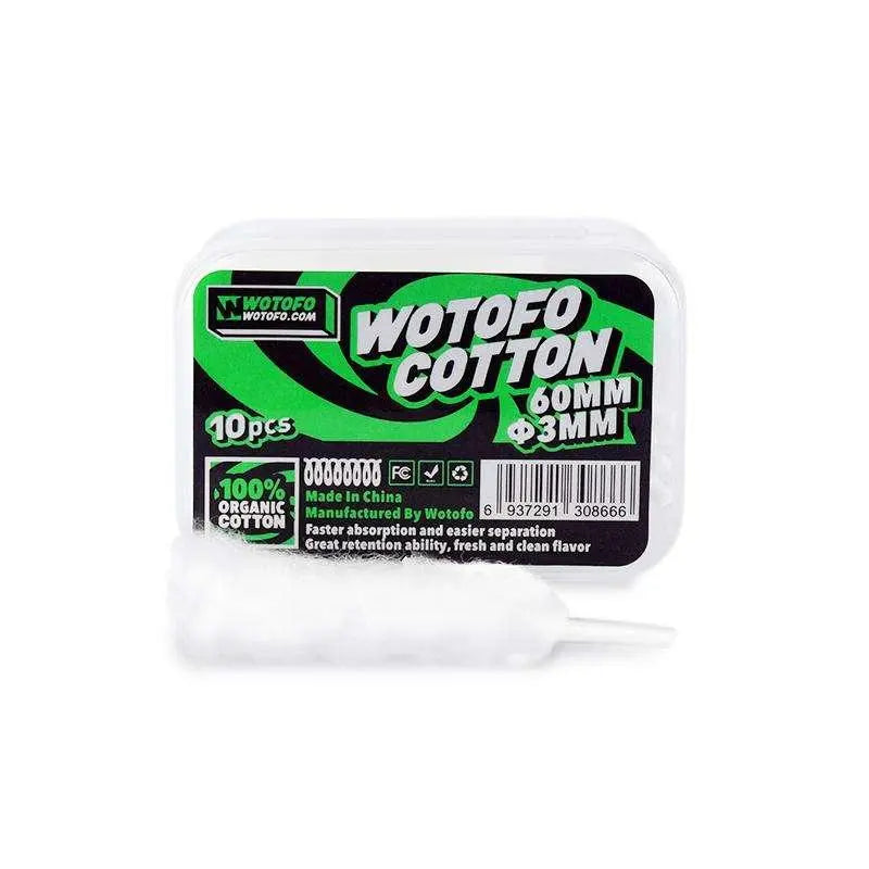 Wotogo Agleted Organic Cotton 3mm - Absolute Vape