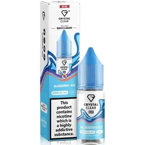 Blueberry Ice Nic Salt E-Liquid by Crystal Clear Bar Salts 10ml - Absolute Vape