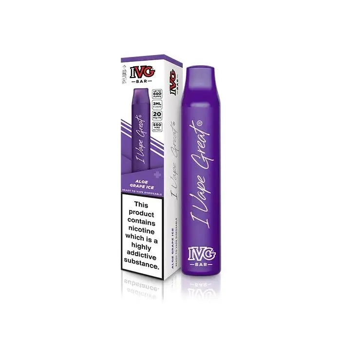 IVG Bar Disposable Vape Pen - 20mg (2ml) (800 Puffs) - Absolute Vape